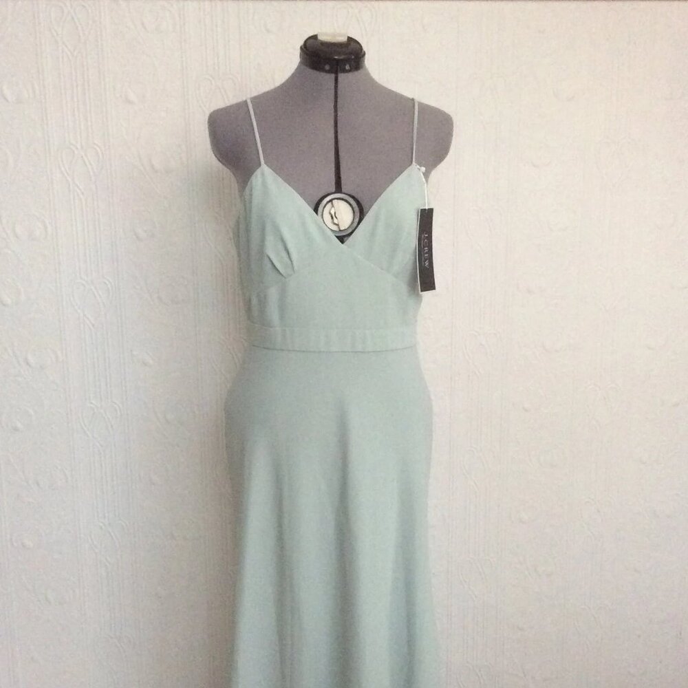 NWT New with tags pale green J. Crew bridesmaid wedding guest Prom dress